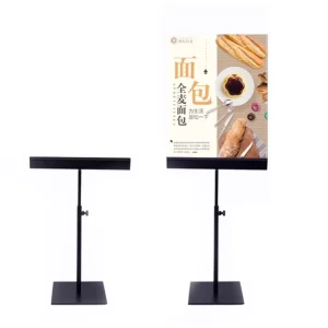 Adjustable Height Table Top Sign Stand Pedestal Sign Holder Poster Stand Adjustable Floor Standing Sign Holder