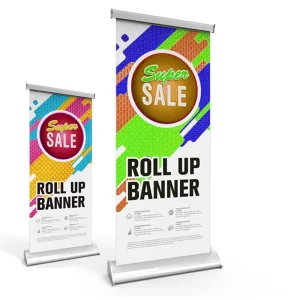 Adjustable Lightweight Portable Luxury Custom Retractable Roll Banner Stand 85*200cm Aluminum Alloy Frame Easy Detachable