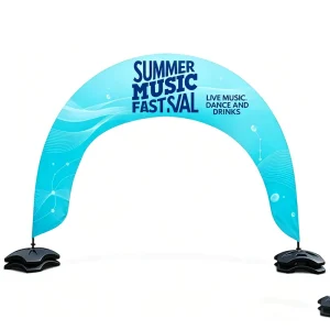 Adjustable Portable Advertising Arch Display Flags
