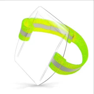 Adjustable Reflective Strap Sports Clear Badge Holder Arm Band Vertical Elastic Armband Badge Holder for Work ID Card Holder