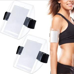 Adjustable Transparent Soft PVC Identification Badge Holder Security Access Control ID Armband for Concerts and Exhibitions