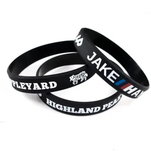 Advertise Gifts Silicone Waterproof Sports Elastic Event Digital Printed Wristbands with logo Custom