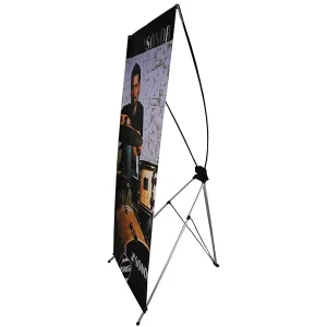 Advertisement Exhibition Retractable Display Stand X Banner 60 X160