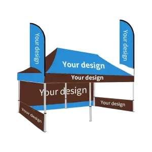 Advertising 3x6m Pop up Tent Custom Printed Logo Waterproof Folding Outdoor Exhibition Gazebo Tent