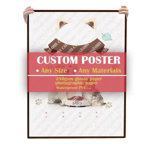 Advertising Adhesive Ad Bond Paper Printing A0 A2 A3 Big Sizes Business Photo Poster Print Custom Printing For Vintage Posters