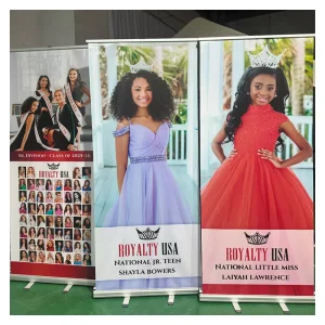 Advertising Aluminum Roll up Banner 80*200cm Portable Retractable Pull up Banner Display Rollup Stand
