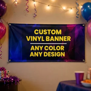 Advertising Banner Vinyl Sign Outdoor Promotional Printed Flex Banner 3x5ft Business Full Color Custom Banner