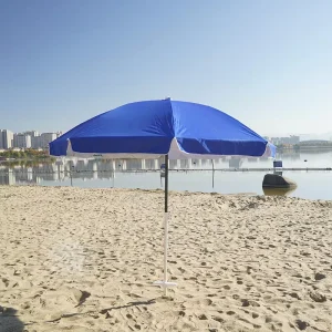 Advertising Beach Umbrella Customized Company Promotion Logo Silk Printing Outdoor Umbrella Parasol