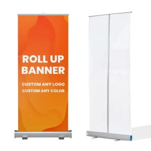 Advertising Display 80x200cm Aluminum Alloy Roll up Banner Stand or Corporate Branding Promotion