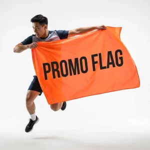 Advertising Flags Custom Logo Print Double Sided Polyester Aluminum Brass Grommets Outdoor Business Exhibition Promotion