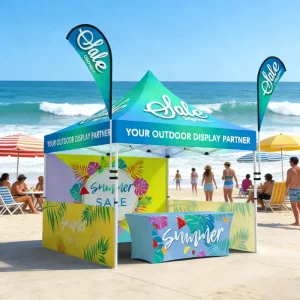 Advertising Folding Tents for Big Events Outdoor Exhibition Stand Tents Pennant Style Aluminum Frame 3*3M Size Custom Colors