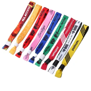 Advertising Gift Event Bracelet Woven Wristband Fabric Wristband Festival Concert Custom Knit Fabric Woven Thread Wristband