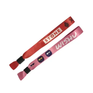 Advertising Gifts Polyester Wristbands Fashion Custom logo Festival Fabric Wristbands for Events