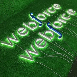 Advertising Illuminated Light Led Channel Letter Sign 3D Light up Custom Logo Acrylic Outdoor 3D Custom Led Sign for Business