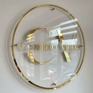 Advertising LED Light Logo Custom 3D Metal Waterproof Logo Sign Acrylic Board LED Illuminated Letters Signs for Shopping