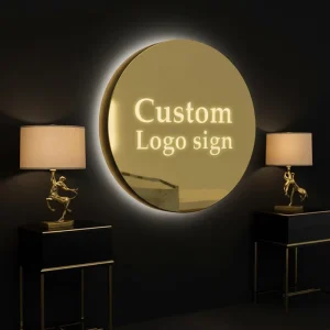 Advertising Letter Logo Illuminated Sign Backlit LED Logo Office Sign Lightbox 3D Indoor Custom LED Sign for Business