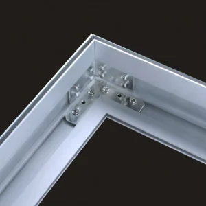 Advertising Light Box Aluminum Profile 80mm Hanging Wall Mount Ceiling Mount Single Sided Aluminum Frames for Fabric Light Box