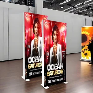 Advertising Light Box Backdrop Fabric Exhibition Light Box SEG Fabric LED Display Stand Wall Display Light Box Exhibition Booth