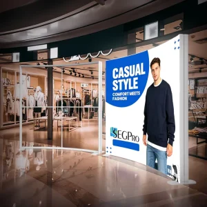 Advertising Light Box Fabric Exhibition Light Box SEG Fabric LED Display Stand Wall Display Light Box Exhibition Booth