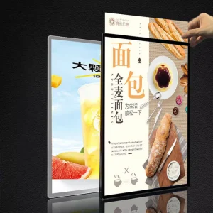 Advertising Light Box LED 12V Ultra Slim Square Aluminum Frame Magnetic Wall Mount Signage Light Box