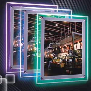 Advertising Light Boxes Anime Pictures Backlit LED Light Box Poster Frame with Custom Color and Double-Sided Design for Outdoor