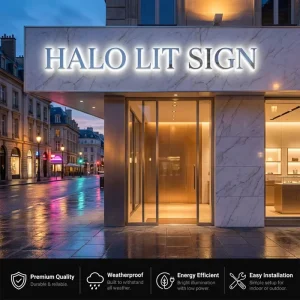 Advertising Light Sign Monogram Sign Store Name Letter Sign LED Signs for Storefront