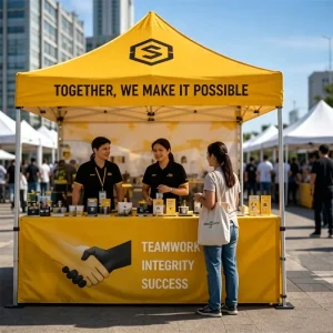 Advertising Outdoor Promotion Tent Portable Pop up Gazebo with Full Color Digital Printing for Business Campaign and Exhibition