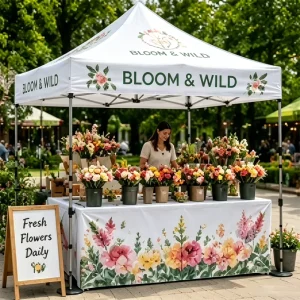 Advertising Outdoor Promotion Tent Portable Pop up Gazebo with Full Color Digital Printing for Business Campaign and Exhibition