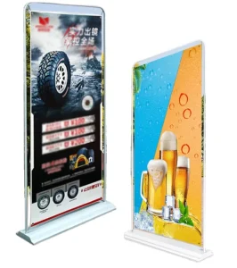 Advertising Outdoor Promotion Windproof Water Injection Base Door Shape Standing Custom Banner With Stand