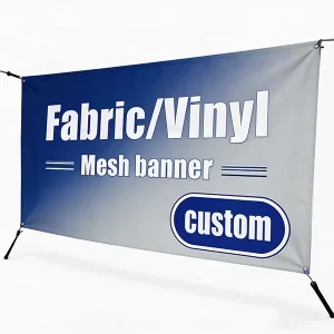 Advertising PVC Vinyl Mesh Flex Polyester Fabric Fence Banner Design Printing Material Outdoor Hanging Custom Mesh Banner