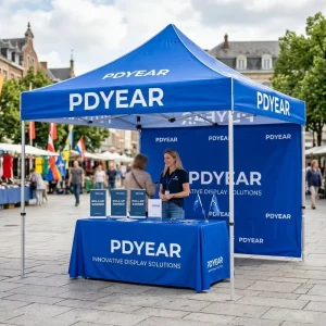 Advertising Pop up Canopy Tent Instant Folding Gazebo with Sidewalls and Carry Bag for Outdoor Market Vendor