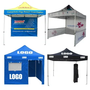 Advertising Promotion Hexagon Steel Folding Tent Canopy Gazebo Marquee Tent Windproof 10×10 Pop up Canopy Tent for Giveaway Gift