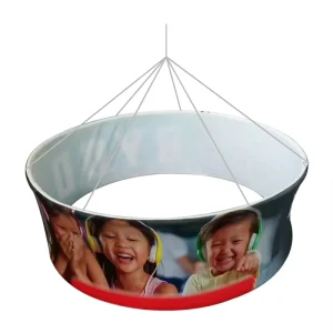Advertising Promotional Expo Fair Custom Printing Tension Fabric Ceiling Banner Cover Display Hanging Banner