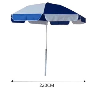 Advertising Promotional Parasol Custom Logo Print Waterproof Oxford Fabric Steel Frame Sun Protection Beach Umbrella