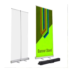 Advertising Roll Displays Single sided Retractable Portable Aluminum Alloy Outdoor Exhibit Display for Supermarket Advertising