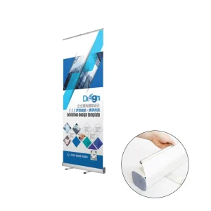 Advertising Roll up Banner Custom Printed Rectangle Aluminum Pull Roll up Display Sign Banner Stand for Exhibition