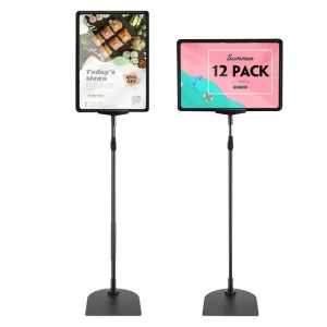 Advertising Signs Stand Holder Floor Standing Display Sign Holder for Business Sign Displayed