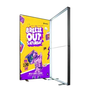 Advertising Tradeshow Exhibition Booth Display Illuminated Tension Fabric Backdrop Seg Pop up LED Backlit Light Box