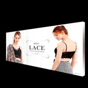 Advertising Tradeshow Exhibition Booth Display Tension Fabric Backdrop Seg Pop up LED Backlit Light Box