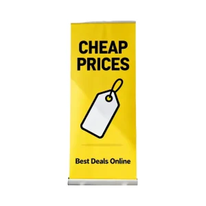 Advertising Waterproof Windproof Retractable Roll Up Display Banner Aluminum Frame Adjustable Lightweight Portable Silver