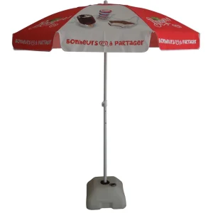 Advisteing Custom Logo Umbrella Beach Parasol Beach Umbrella Outdoor Promotional Umbrella