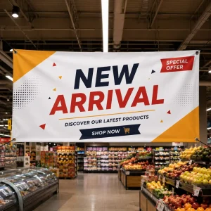 Air Permeability Vinyl Banner for Sales Promotion New Arrival Announcement Event Promotion House Decoration