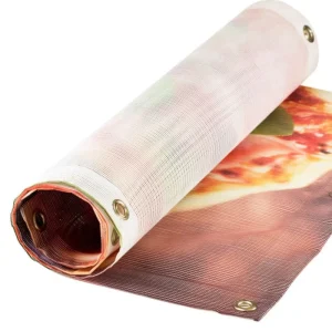 Airflow Mesh Banner Hanging Fence Scrim Cloth Banner for Promotional Advertising Event