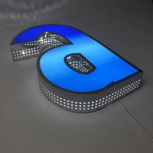Alibaba China Supplier Manufacture LED Edge Lit Punching Channel Letter Sign