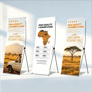 All Kinds Size Lightweight Aluminum Alloy Customized Graphic Outdoor Banner Full Color Printing Indoor X Stand Display Banner