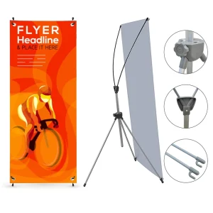 All Kinds Size X Banner Customized Graphic Outdoor European Style Waterproof Windproof Promotions Printing Display