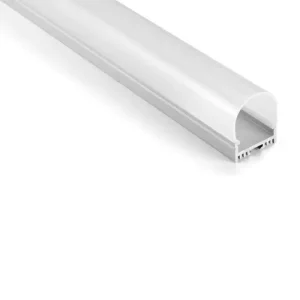 Alloy 6063 LED Light Box Aluminum Profile Bendable Half Circle Aluminium Channel for LED Strips with Cover