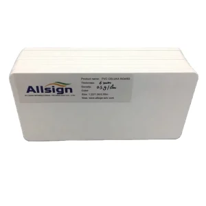 Allsign Flexible PVC Foam Board 5mm Water Resistant for Digital Printing with Cutting & Engraving Services