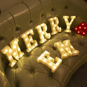Alphabet LED Letters Luminous Number Lamp Battery powered Night Light for Graduation Party Decor Decorative Letters for Baby
