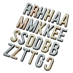 Alphabet Letter Hollowed out Charms for Bags Clothing and Bracelets